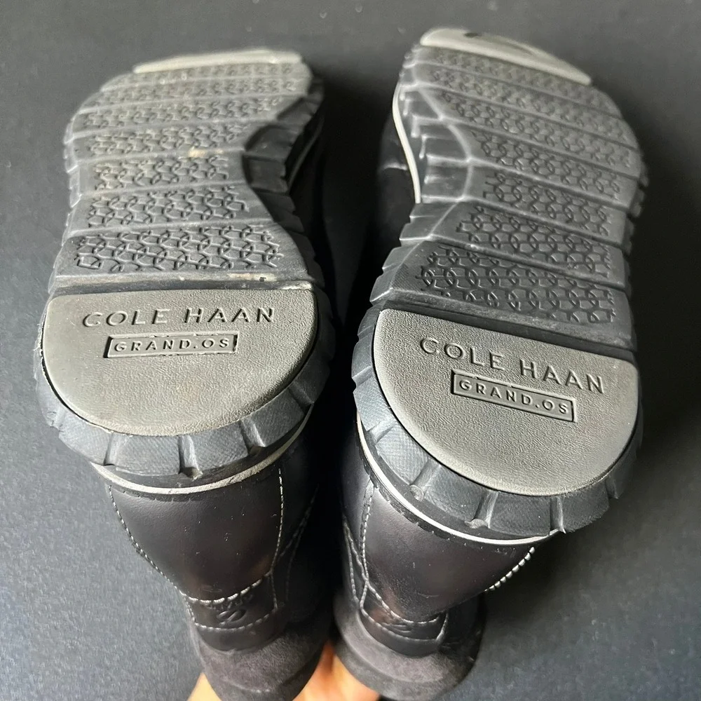 Cole Haan Zerogrand Mens Black Leather Boots C30103 Size 9.5 M